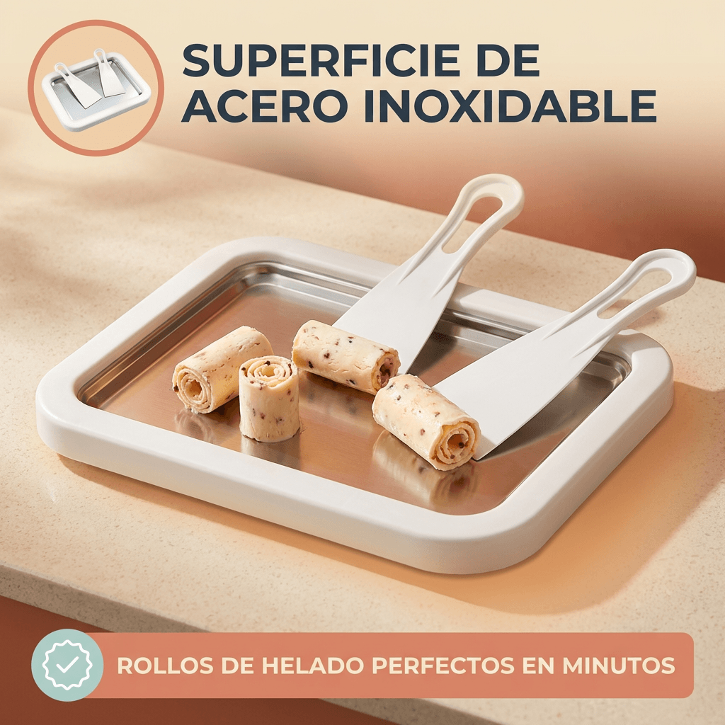 Plancha de Helados y Yogur - Haz helado enrollado en casa