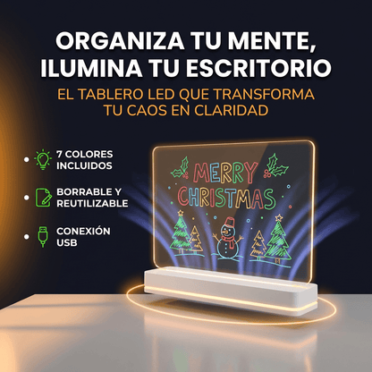 Tablero de Notas LED - Organiza tu mente, ilumina tu escritorio